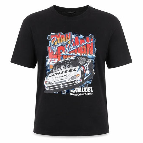 SHEIN Womens Black Racing Graphic T-Shirt Size 10 Short Sleeve