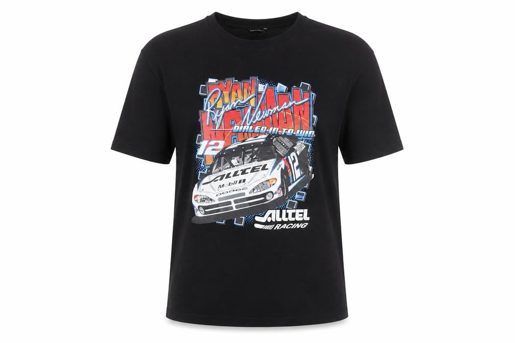 SHEIN Womens Black Racing Graphic T-Shirt Size 10 Short Sleeve