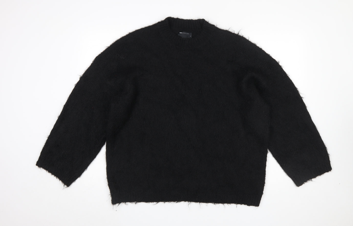 ASOS DESIGN Women's Black Relaxed Knit Pullover Jumper Size S