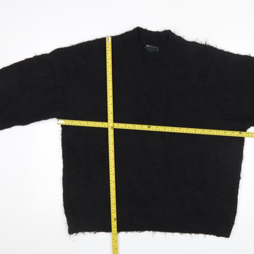 ASOS DESIGN Women's Black Relaxed Knit Pullover Jumper Size S