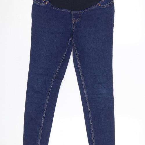 New Look Maternity Blue Skinny Lift & Shape Jeans UK 8 Slim Fit
