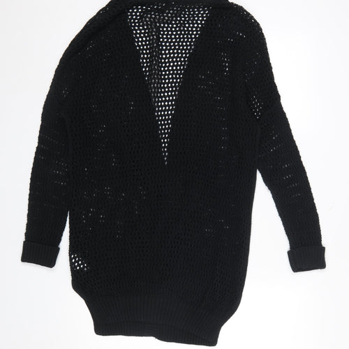 Gap Women's Black Open-Knit Cotton Cardigan Size S