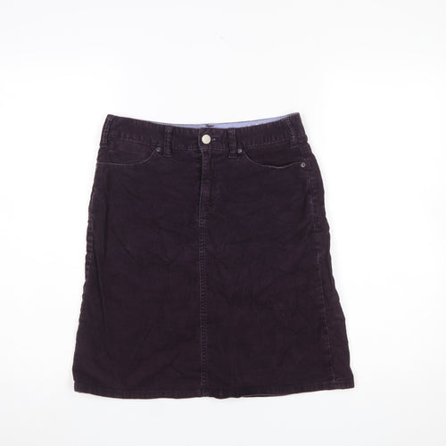GAP Women’s Purple Corduroy A-Line Knee Length Skirt UK 8