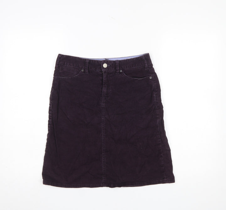 GAP Women’s Purple Corduroy A-Line Knee Length Skirt UK 8