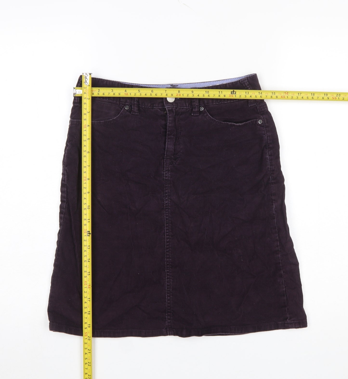 GAP Women’s Purple Corduroy A-Line Knee Length Skirt UK 8