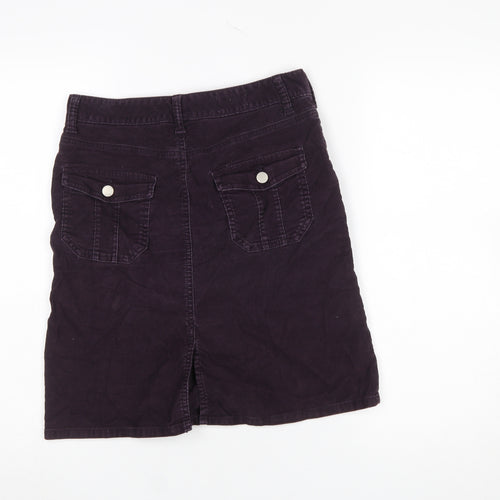 GAP Women’s Purple Corduroy A-Line Knee Length Skirt UK 8
