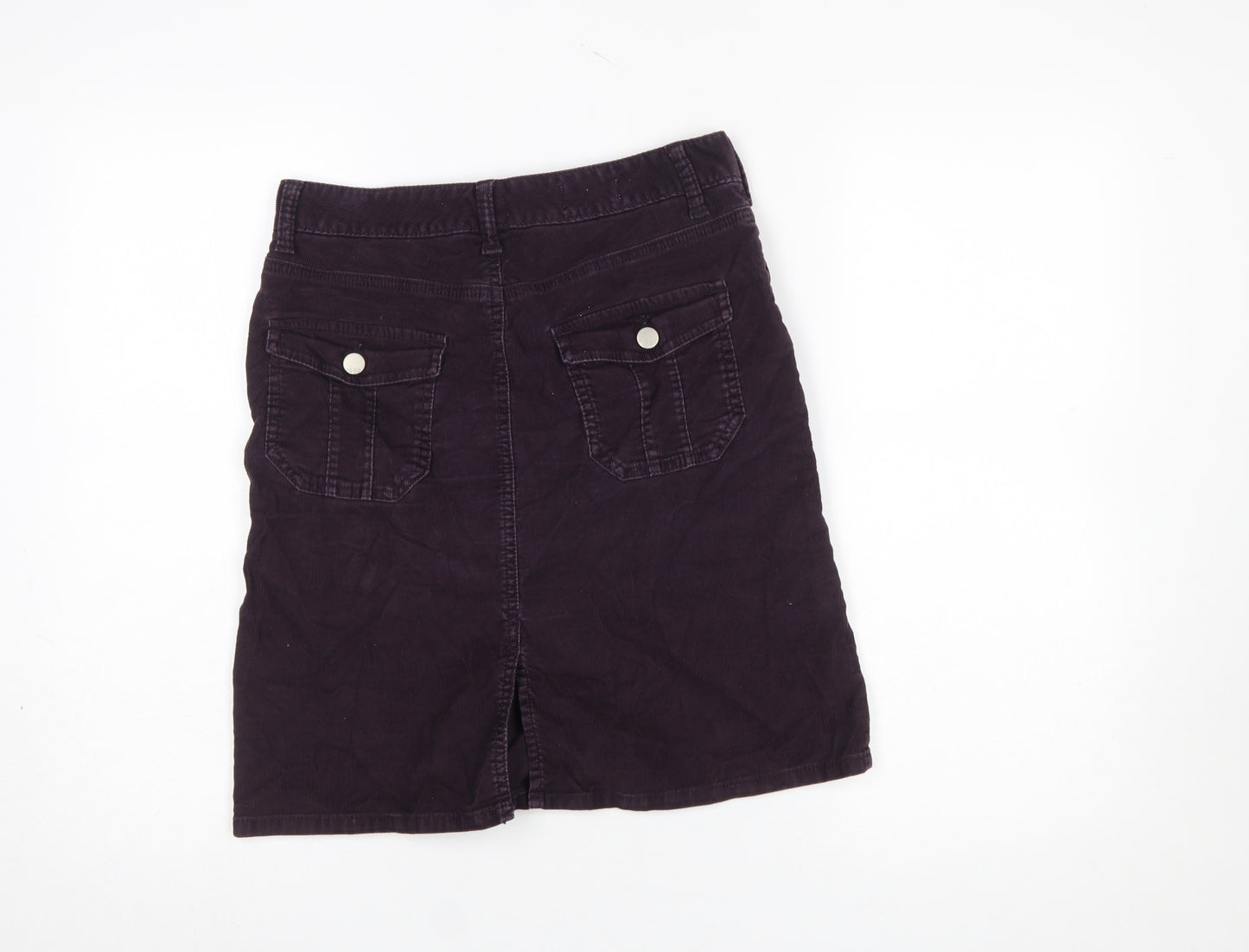 GAP Women’s Purple Corduroy A-Line Knee Length Skirt UK 8