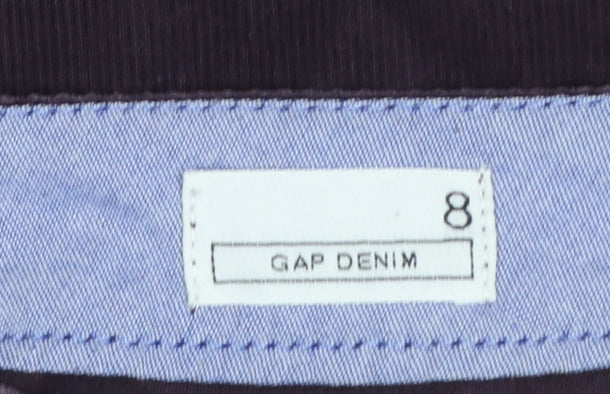 GAP Women’s Purple Corduroy A-Line Knee Length Skirt UK 8