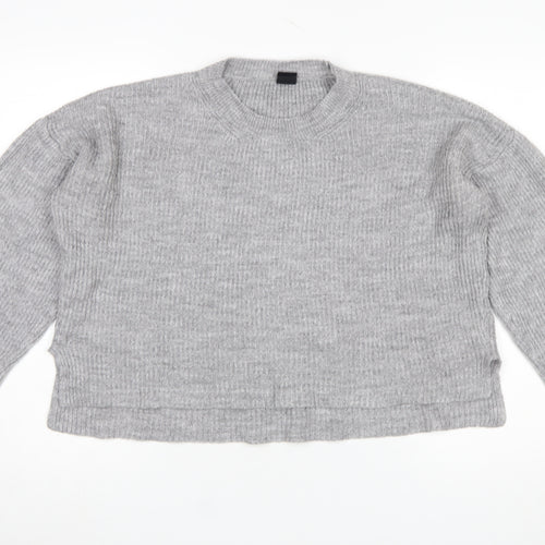 Urban Outfitters Women's Grey Chunky Knit Pullover Jumper Size M