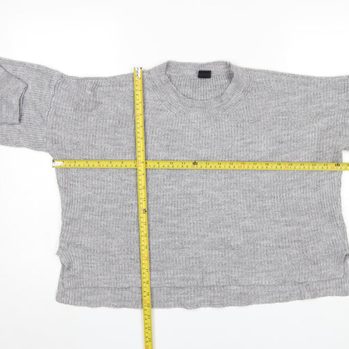 Urban Outfitters Women's Grey Chunky Knit Pullover Jumper Size M