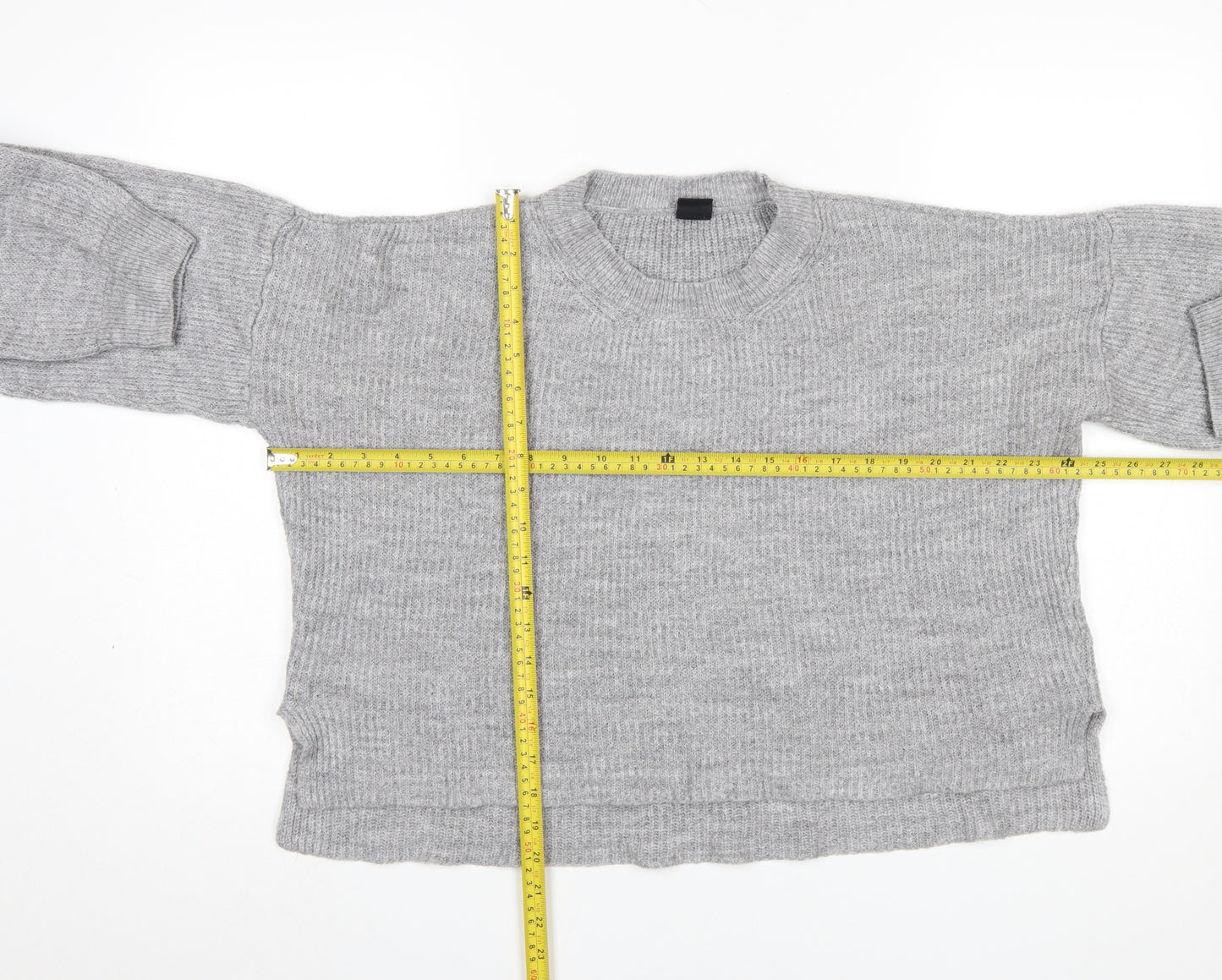 Urban Outfitters Women's Grey Chunky Knit Pullover Jumper Size M