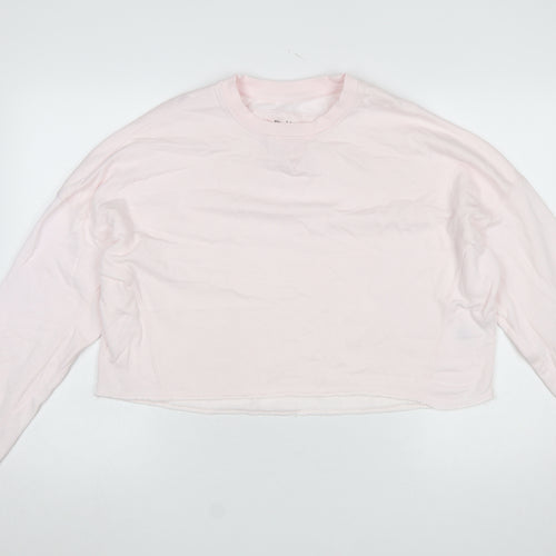 River Island Women Pink Relaxed Pullover Sweatshirt Size S