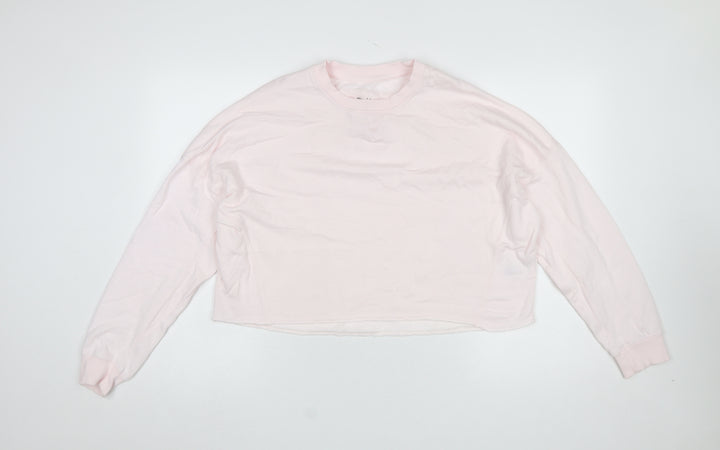 River Island Women Pink Relaxed Pullover Sweatshirt Size S