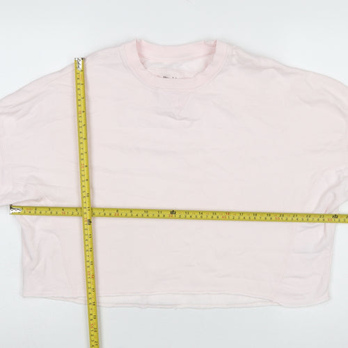 River Island Women Pink Relaxed Pullover Sweatshirt Size S