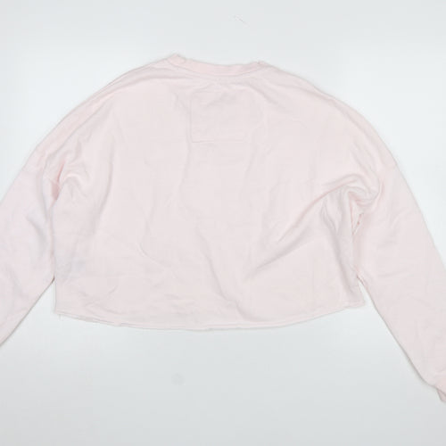 River Island Women Pink Relaxed Pullover Sweatshirt Size S