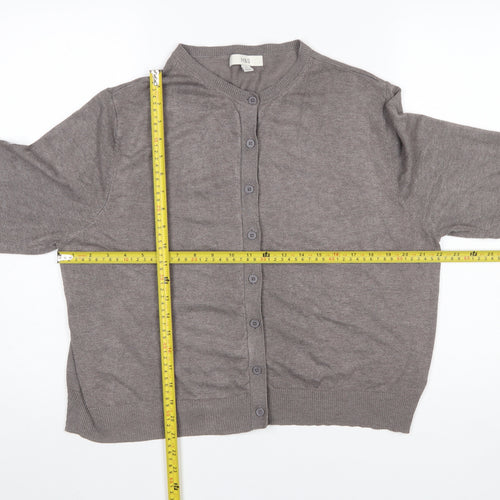 Marks and Spencer Women Brown Size 18 Button-Up Cardigan