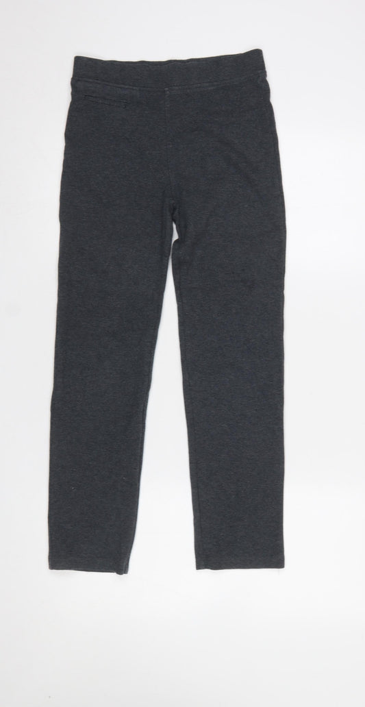 Dunnes Stores Girls Grey Cotton Blend Jegging Trousers 12-13 Years