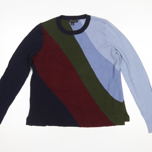 Ann Taylor Women’s Multicoloured Crew Neck Knit Jumper Size M