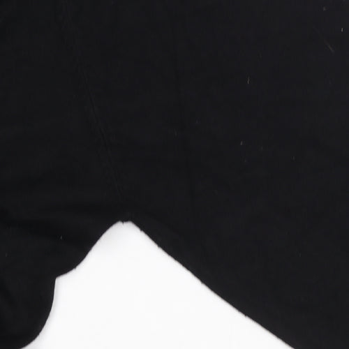 ZARA Womens Black Mock Neck Pullover Knit Jumper Size L