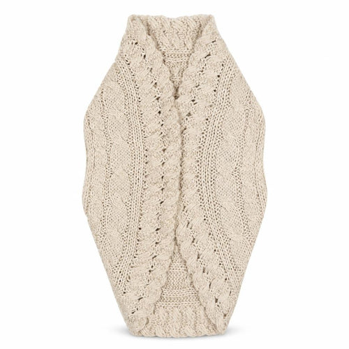Vanilla Sands Women Beige Chunky Knit Sleeveless Shrug Size 10