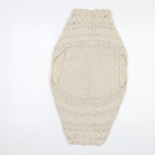 Vanilla Sands Women Beige Chunky Knit Sleeveless Shrug Size 10