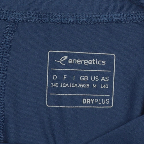 Energetics Girls Blue Sports Leggings 10 Years Ankle Length Polka Dot Stretch