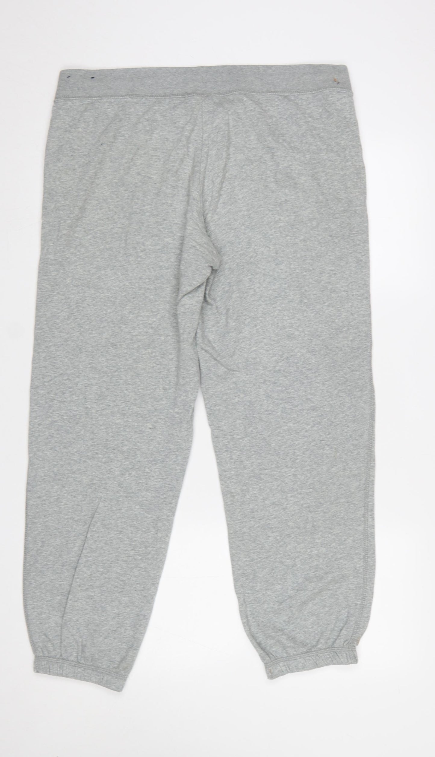 Nike Womens Grey Jogger Sweatpants L Cotton Blend Elastic Waist