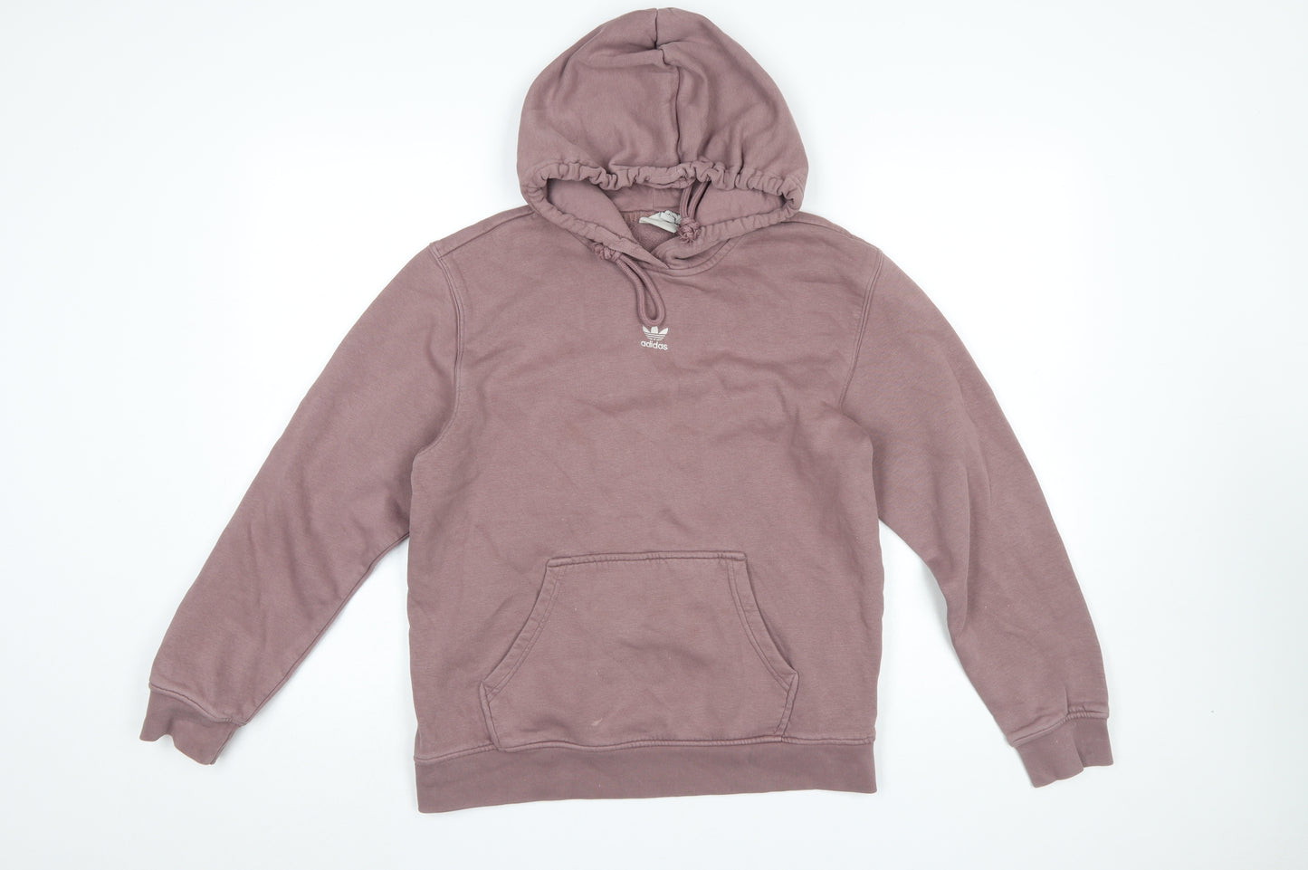 Adidas Women Purple Pullover Hoodie Cotton Blend UK 12 Excellent