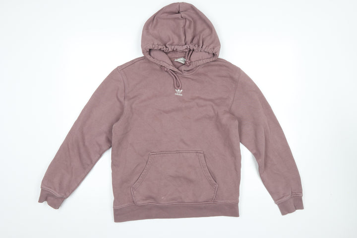 Adidas Women Purple Pullover Hoodie Cotton Blend UK 12 Excellent