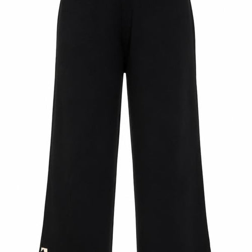 Dunnes Stores Womens Black Knit Straight Leg Trousers Size 14