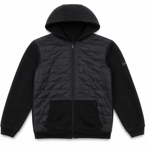 Holyfield Boys Black Hooded Puffer Jacket 12-14 Years Full Zip Quilted