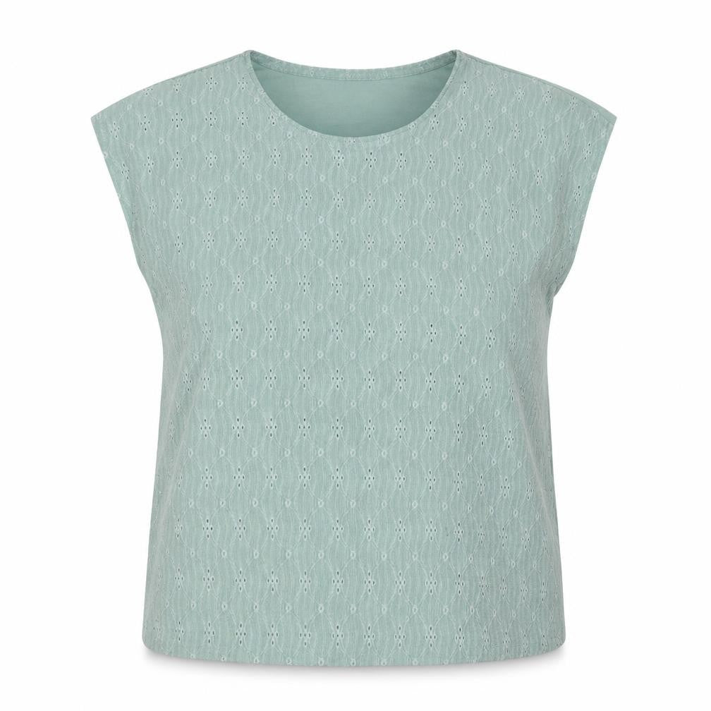 Bonmarché Women’s Green Embroidered Short Sleeve Blouse Size 18