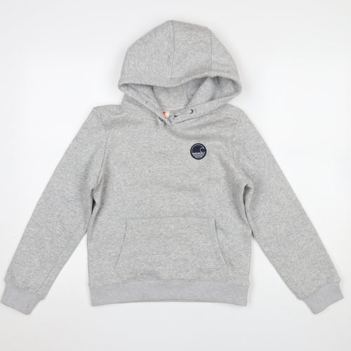 SoulCal & Co Boys Grey Hoodie 11-12 Years Pullover Cotton Blend