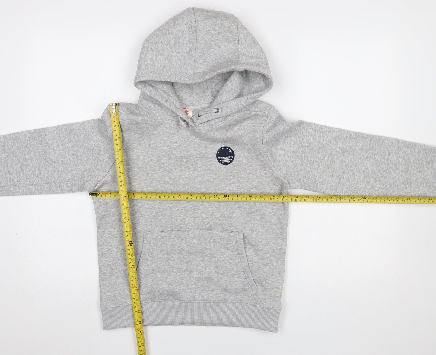 SoulCal & Co Boys Grey Hoodie 11-12 Years Pullover Cotton Blend