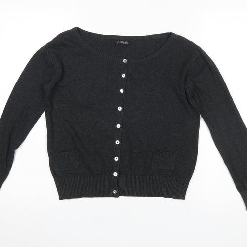 Repubblica Women's Black Lightweight Knit Cardigan Size S