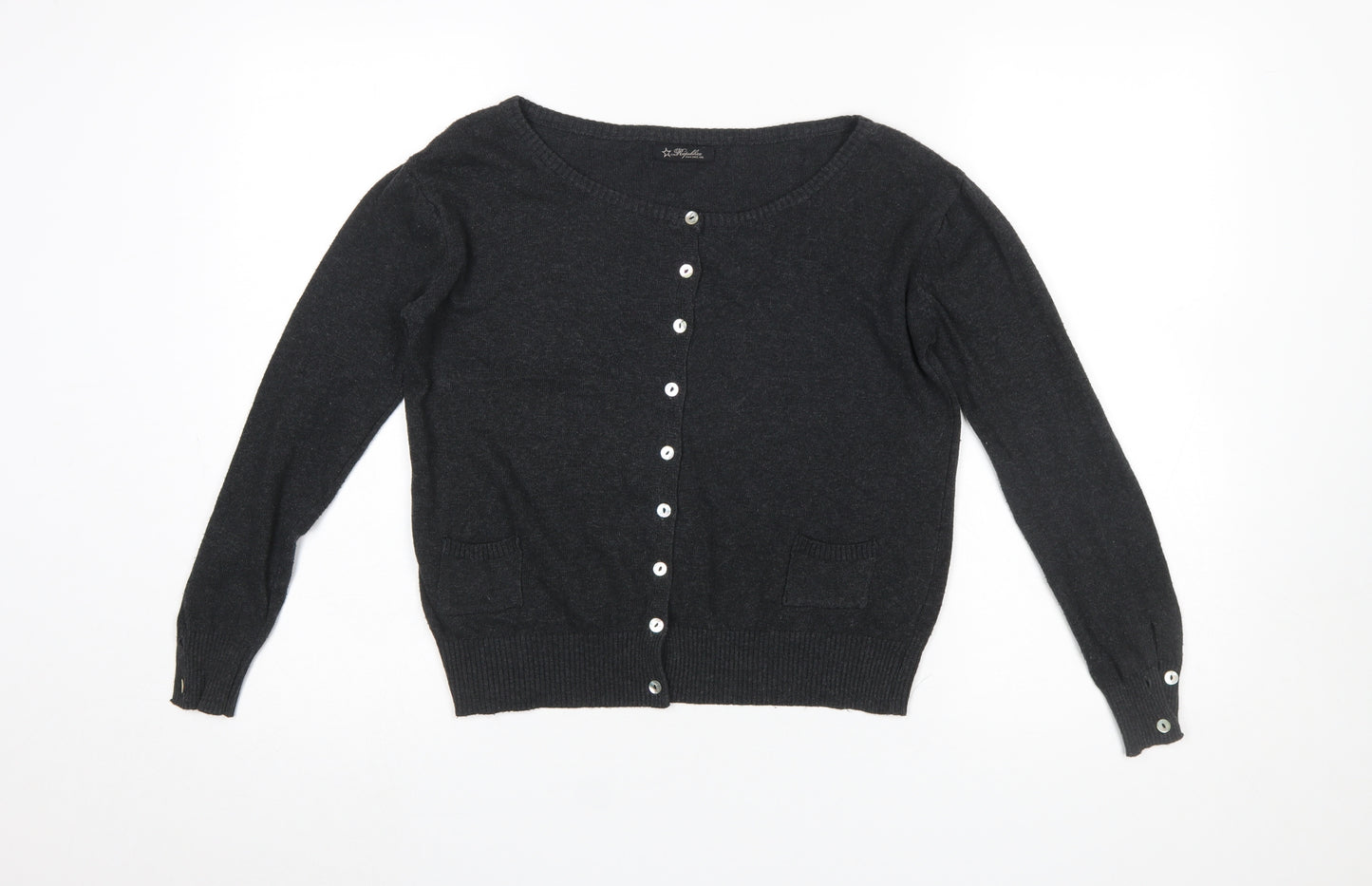Repubblica Women's Black Lightweight Knit Cardigan Size S
