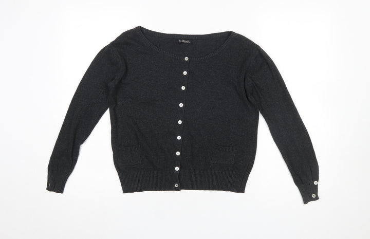 Repubblica Women's Black Lightweight Knit Cardigan Size S