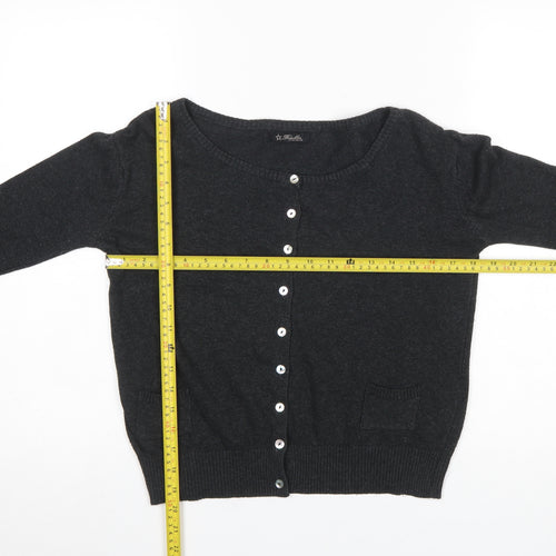 Repubblica Women's Black Lightweight Knit Cardigan Size S