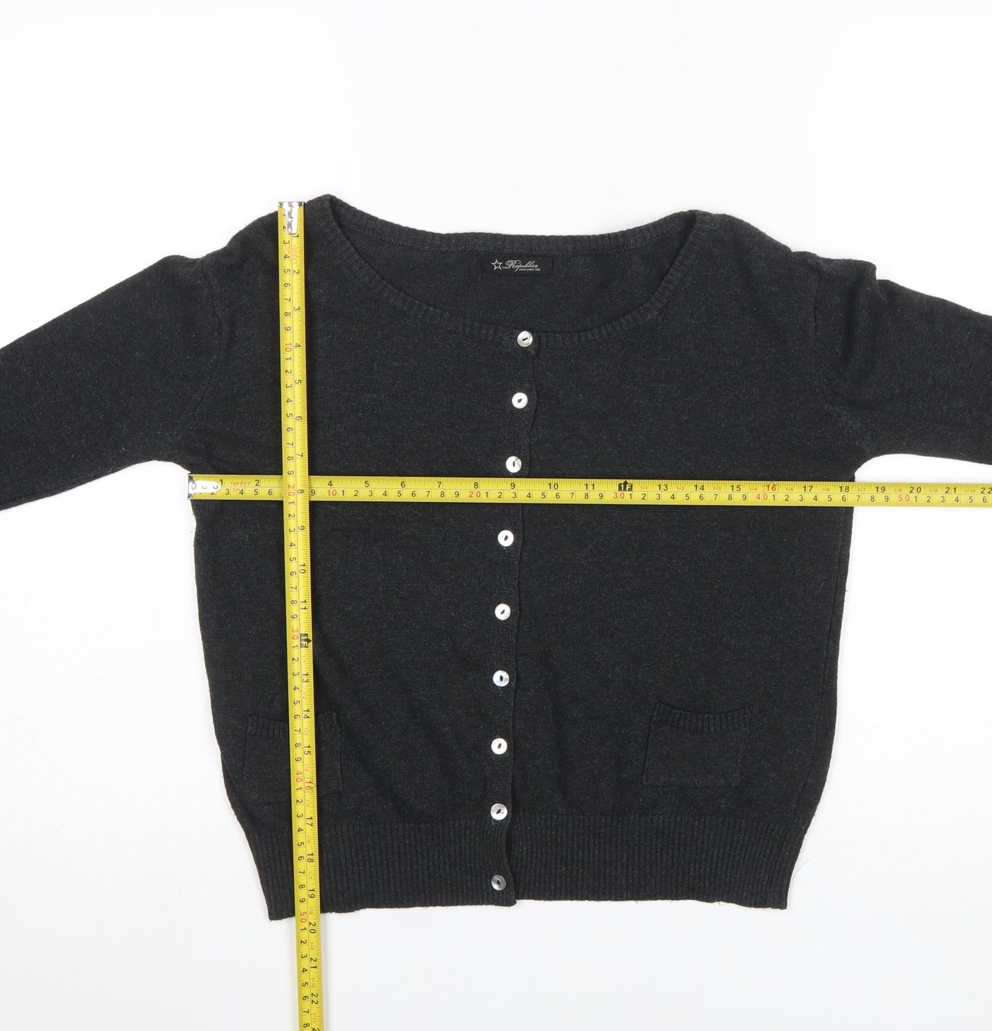 Repubblica Women's Black Lightweight Knit Cardigan Size S