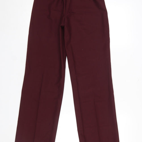 Stradivarius Women’s Red Straight Leg Dress Trousers Size 4