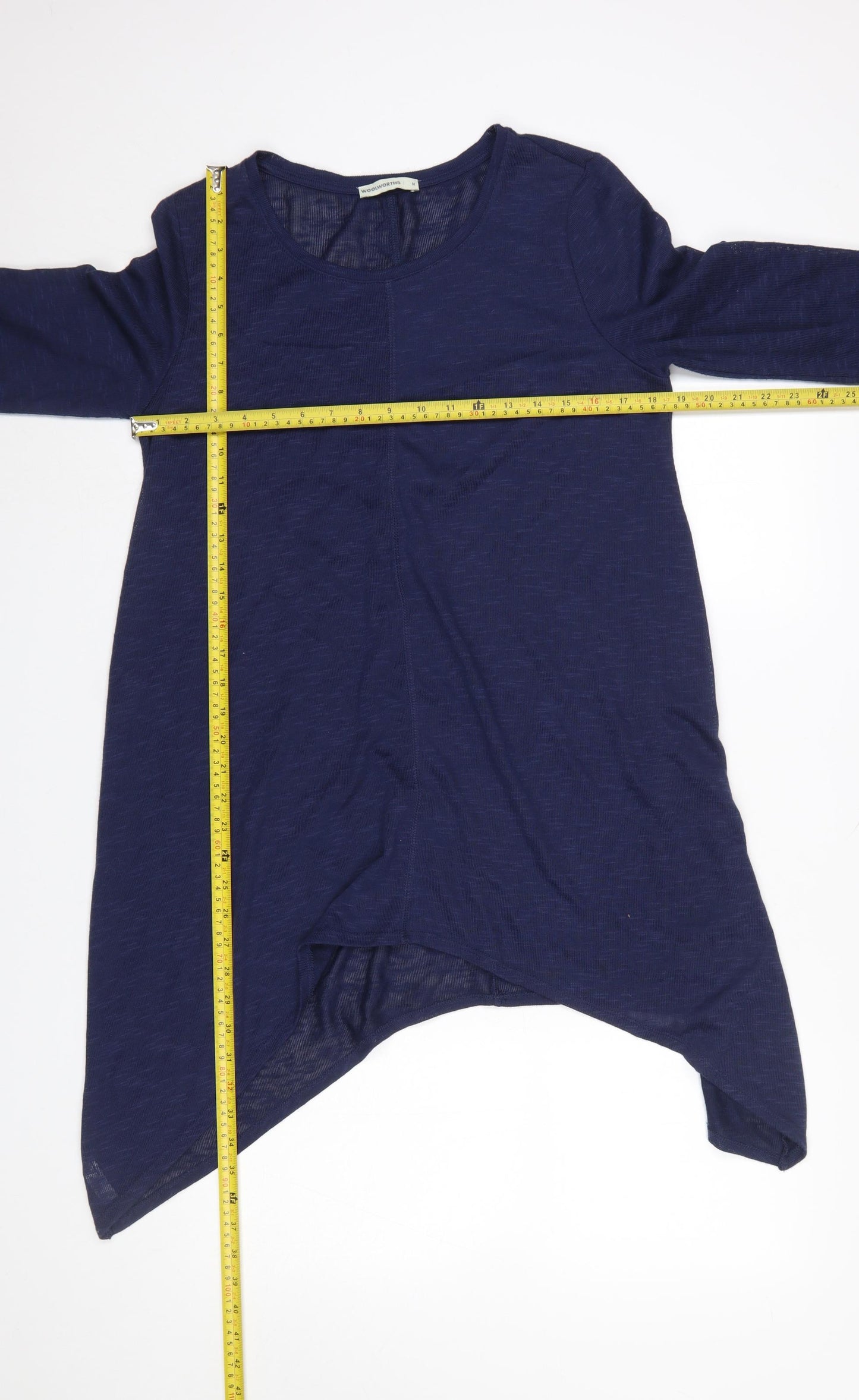 Woolworths Women’s Blue Medium Tunic Jumper Long Sleeve Relaxed Fit