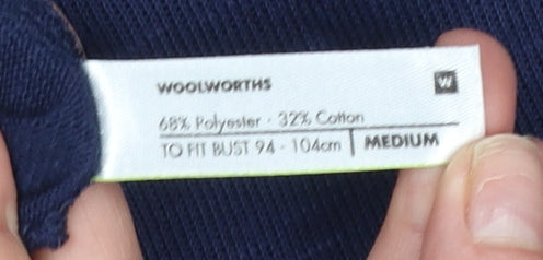 Woolworths Women’s Blue Medium Tunic Jumper Long Sleeve Relaxed Fit