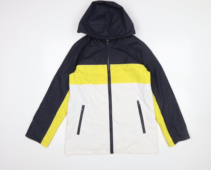 Topshop Women’s Multicoloured Hooded Windbreaker Jacket Size 8