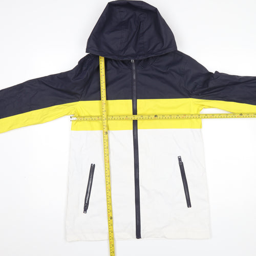 Topshop Women’s Multicoloured Hooded Windbreaker Jacket Size 8