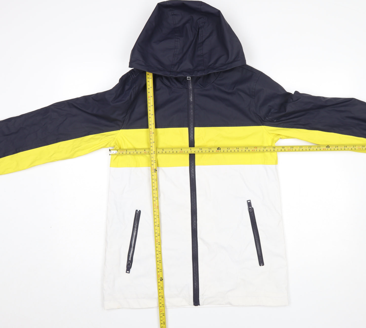 Topshop Women’s Multicoloured Hooded Windbreaker Jacket Size 8