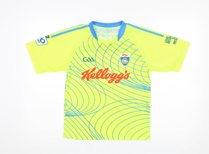 O'Neills Boys Yellow GAA Kellogg's Cool Camps Jersey T-Shirt Size 3 Years