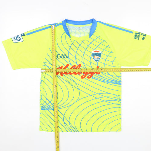 O'Neills Boys Yellow GAA Kellogg's Cool Camps Jersey T-Shirt Size 3 Years
