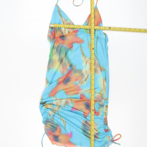 Bershka Women’s Multicoloured Floral Bodycon Mini Dress M