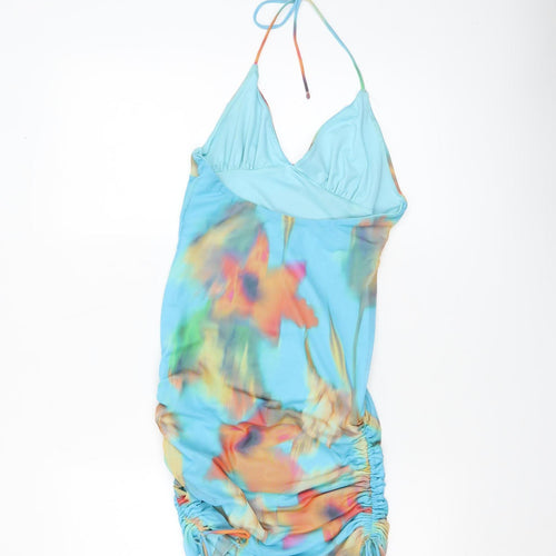 Bershka Women’s Multicoloured Floral Bodycon Mini Dress M