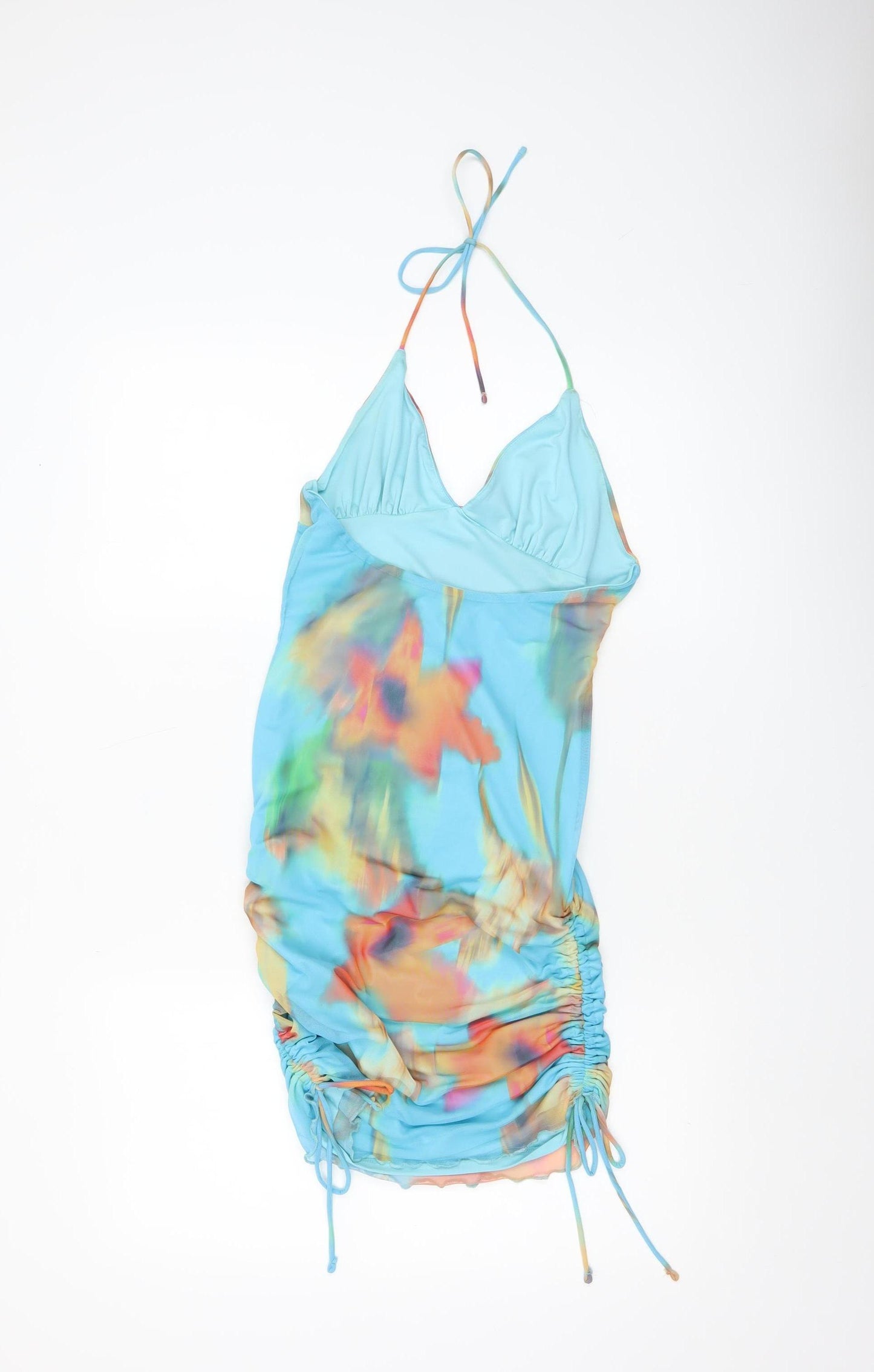 Bershka Women’s Multicoloured Floral Bodycon Mini Dress M